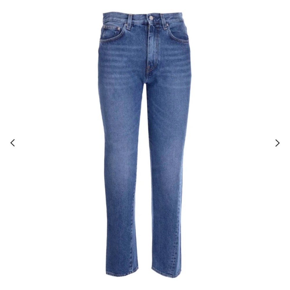 TOTEME straight-leg mid-rise cropped jeans - size 26